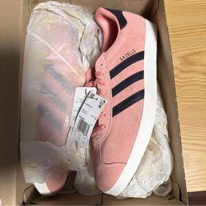 Adidas Gazelle Athletic Sneakers Shoes Pink Black White JH5388 Men Sizes  13